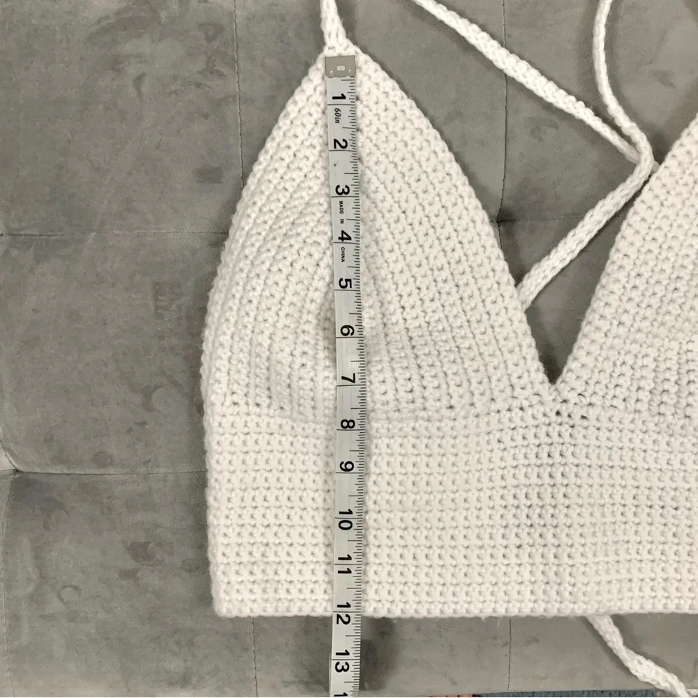 Handmade Crochet Crop Top - Picture 5 of 7